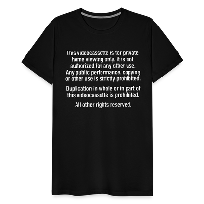 Warning Men's Premium T-Shirt SSM* - black