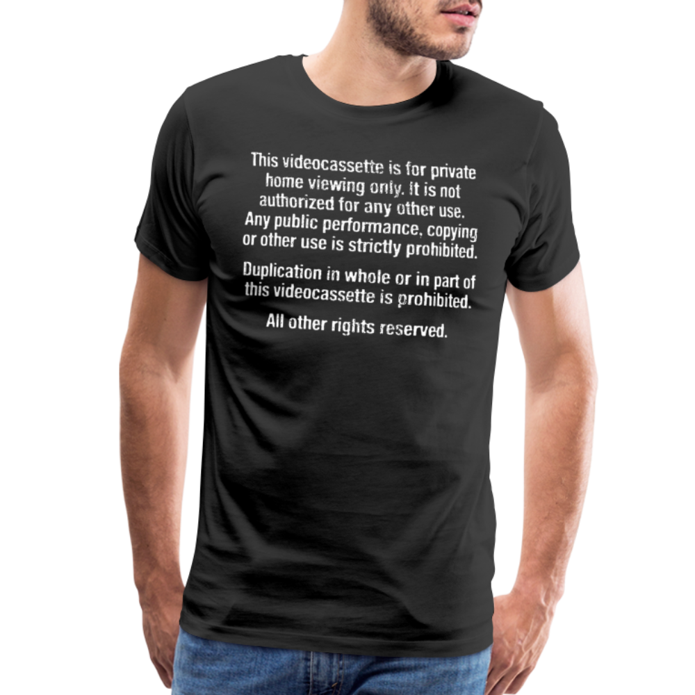 Warning Men's Premium T-Shirt SSM* - black