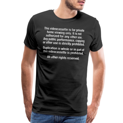Warning Men's Premium T-Shirt SSM* - black