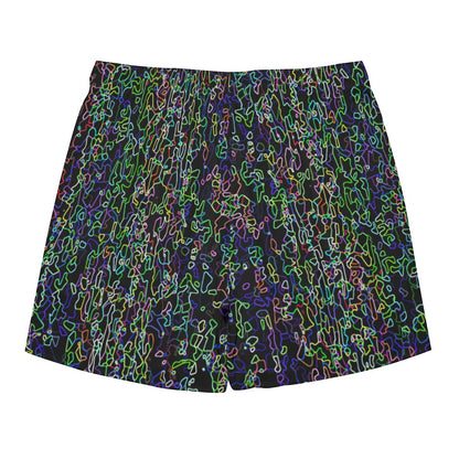 Color Acid Etch Dudes Drawstring Chill Gym Shorts