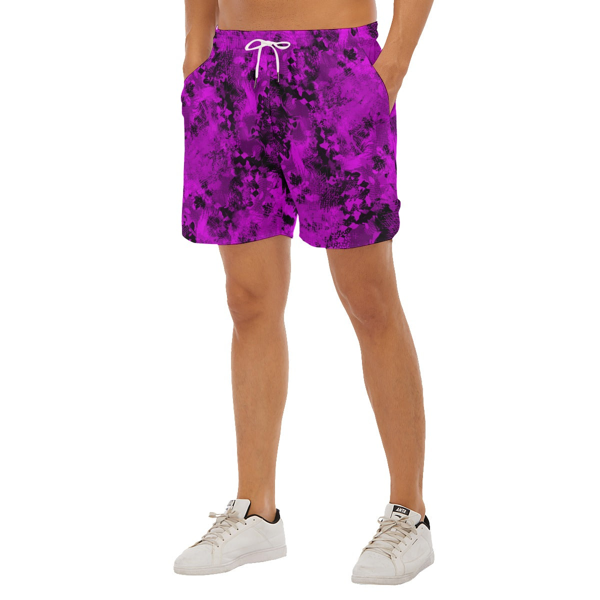 Velvet Vortex Dudes Drawstring Chill Gym Shorts