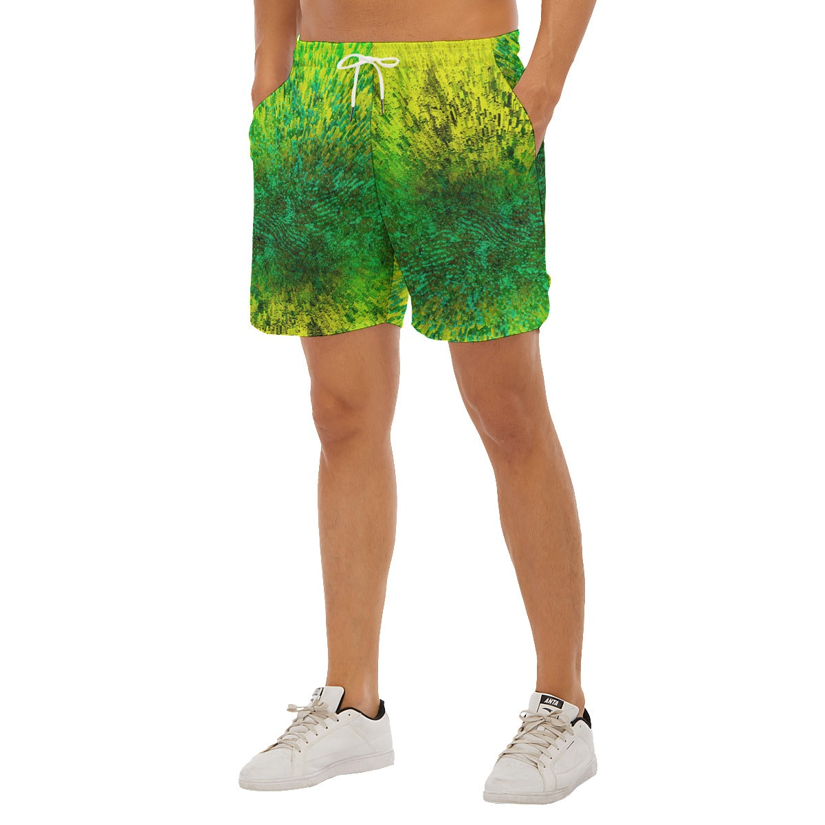 Dino-Cubed Dudes Drawstring Chill Gym Shorts
