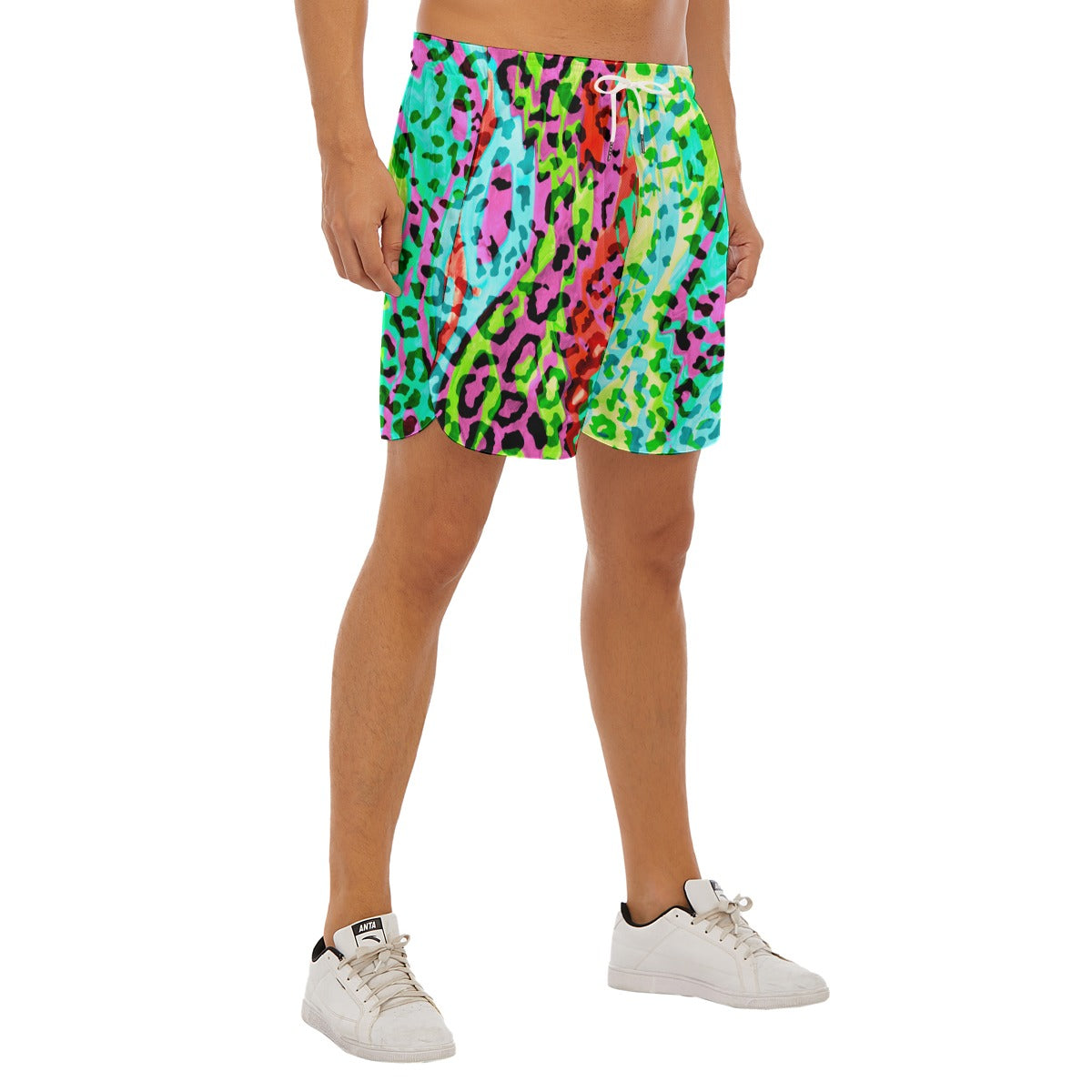 Candy Cat Dudes Drawstring Chill Gym Shorts