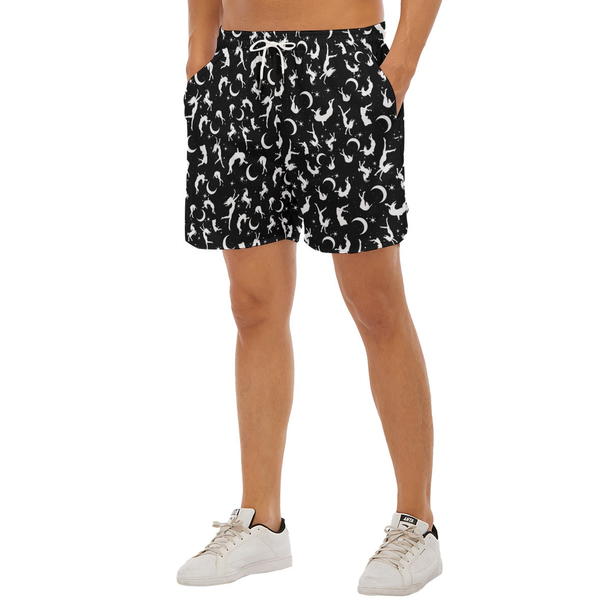 Black Philip Dudes Drawstring Chill Gym Shorts