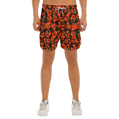 Chilipepper Pimp Dudes Drawstring Chill Gym Shorts