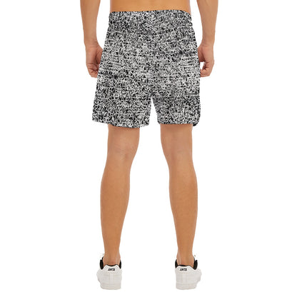 Acid Etch Dudes Drawstring Chill Gym Shorts