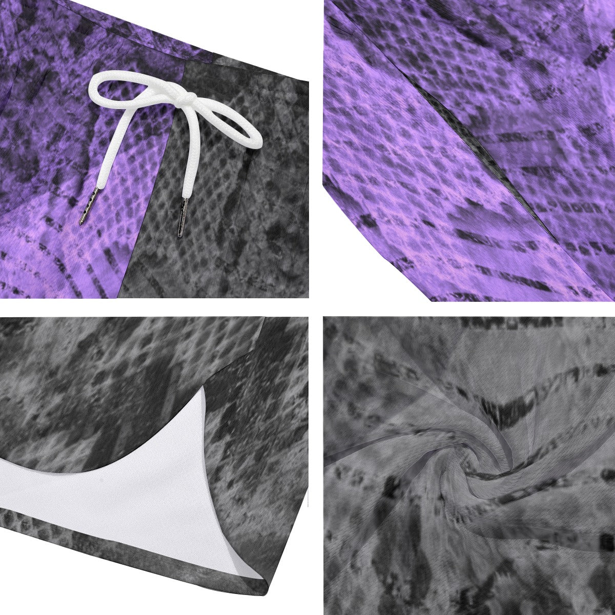 Purp Scales Dudes Drawstring Chill Gym Shorts