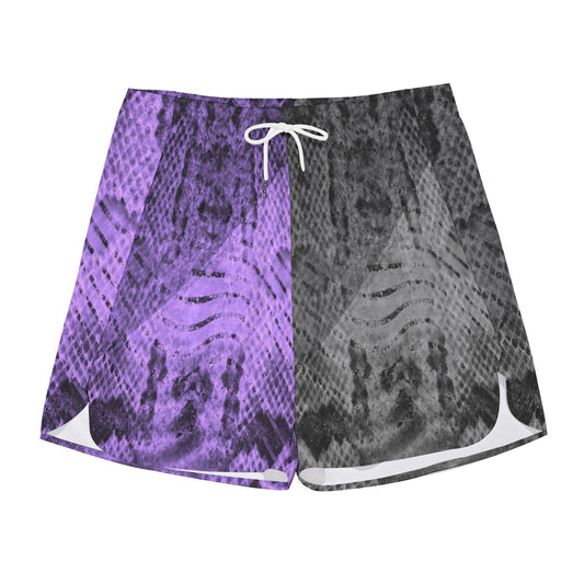 Purp Scales Dudes Drawstring Chill Gym Shorts