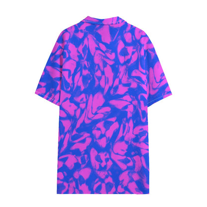 Pinkadelic Dudes Button Down Hawaiian Shirt