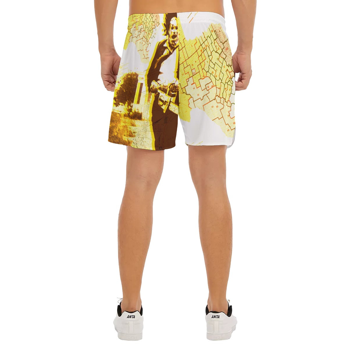 Mapsco Crazy Drawstring Chill Gym Shorts