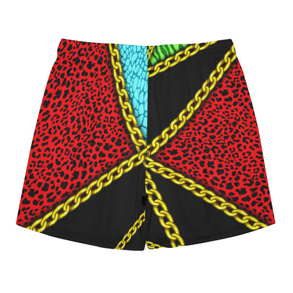 Chain Block Dudes Drawstring Chill Gym Shorts