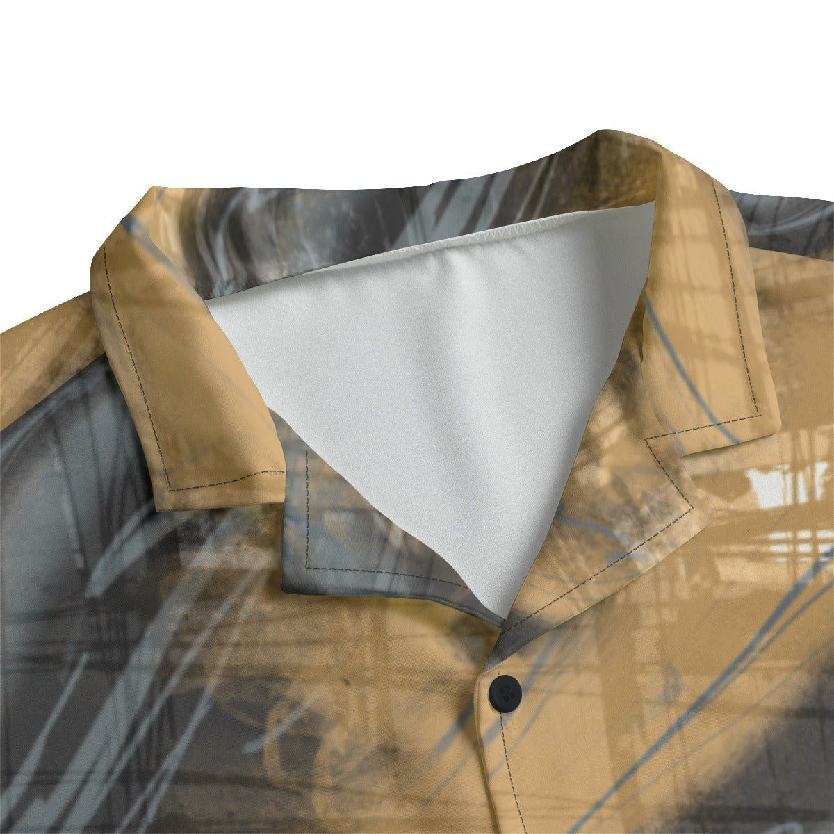 Caramel Fog Dudes Button Down Hawaiian Shirt