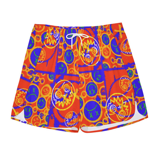 Smiley Pie Dudes Drawstring Chill Gym Shorts