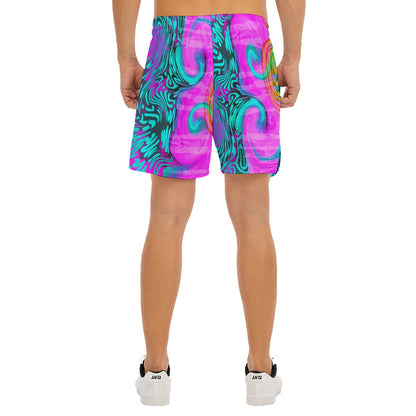 Neon Glow Dudes Drawstring Chill Gym Shorts