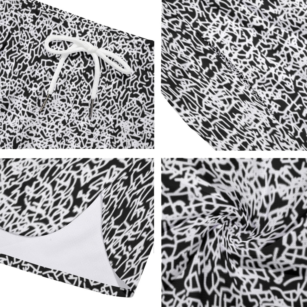 Acid Etch Dudes Drawstring Chill Gym Shorts